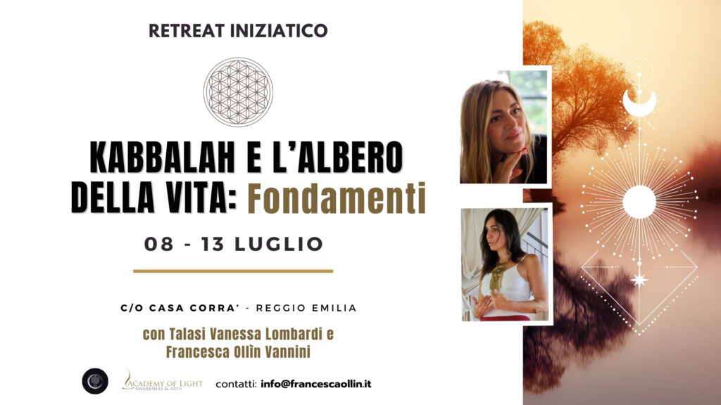 banner per evento kabbalah e albero della vita fondamenti